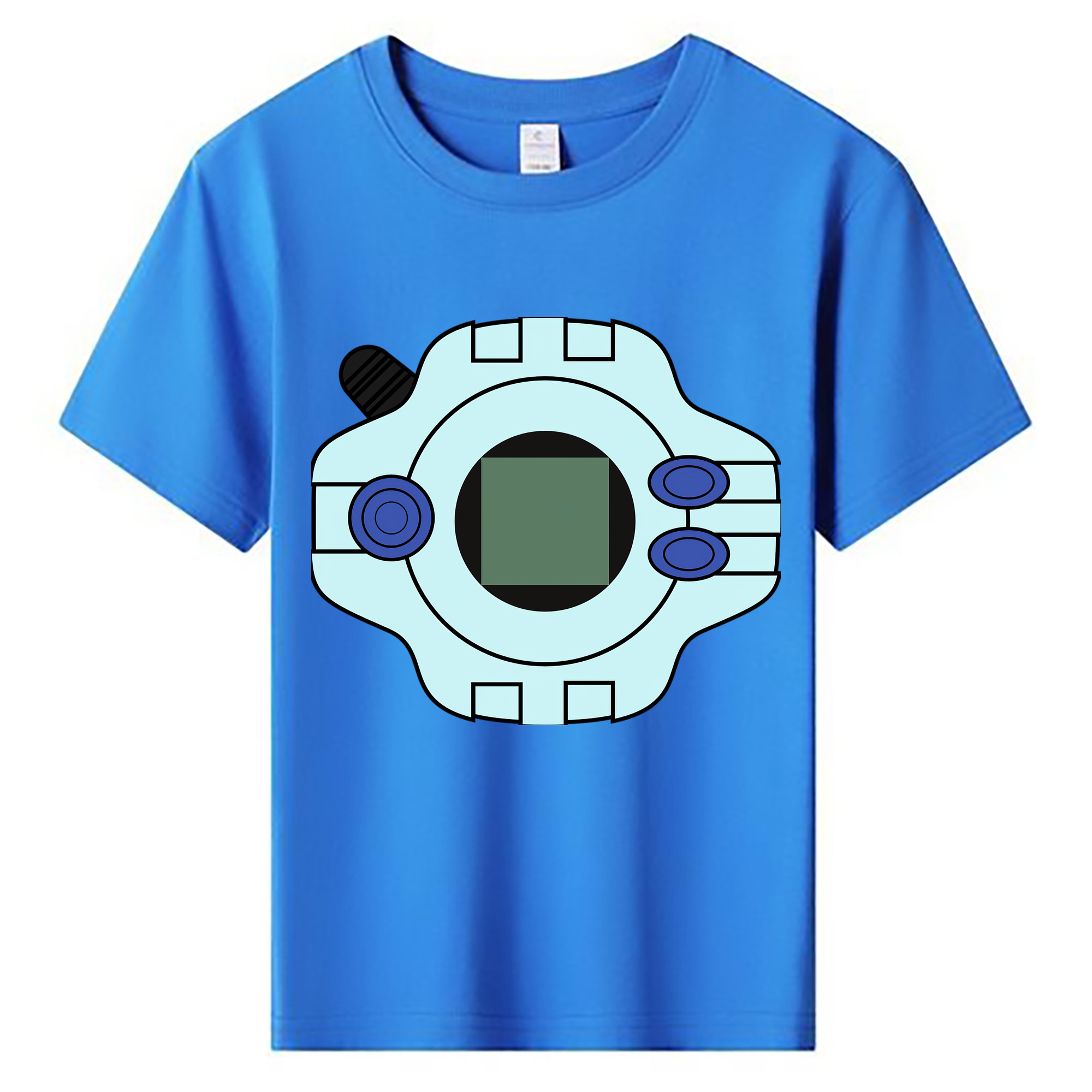 （画像用） Digimon デジタルモンスター/デジモン 綿100％キッズTシャツ（フロントプリント）